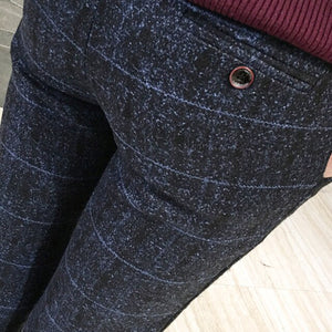 2019 Men's Plaid Trousers Black Navy Blue Yellow S M L XL 2XL 3XL 4XL 5XL Man suit pants Business Casual pant 2019