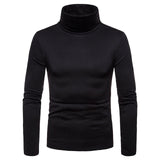 New Streetwear Men's Winter Warm Cotton High Neck Pullover Jumper Sweater Tops Mens Turtleneck Fashion