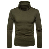 New Streetwear Men's Winter Warm Cotton High Neck Pullover Jumper Sweater Tops Mens Turtleneck Fashion