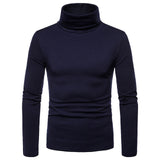 New Streetwear Men's Winter Warm Cotton High Neck Pullover Jumper Sweater Tops Mens Turtleneck Fashion