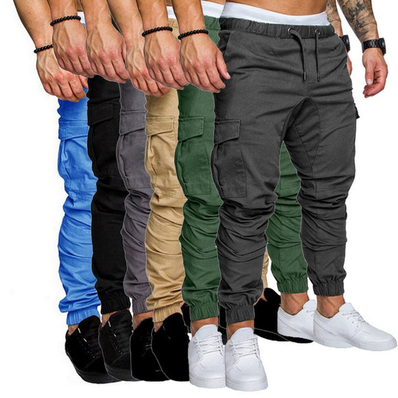 Joggers Hip Hop Pants 2019 Men's Casual Pockets Camouflage Trousers Mens Autumn Multicolor Sweatpants Fashion Overalls Trousers