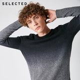 SELECTED Autumn Men's Sweater Pure Wool Gradual Change Business Casual Men Pullovers S | 418425508