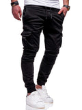 Men'S 2019 New Brand Tether Elastic Sports Trousers Long Paragraph Casual Pants Classic Three-Dimensional Patch Pocket