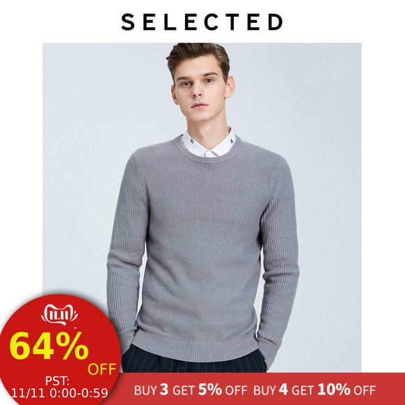 SELECTED Men's Autumn & Winter Sweater Pure Color Business-casual Knit Pullovers S | 419425513